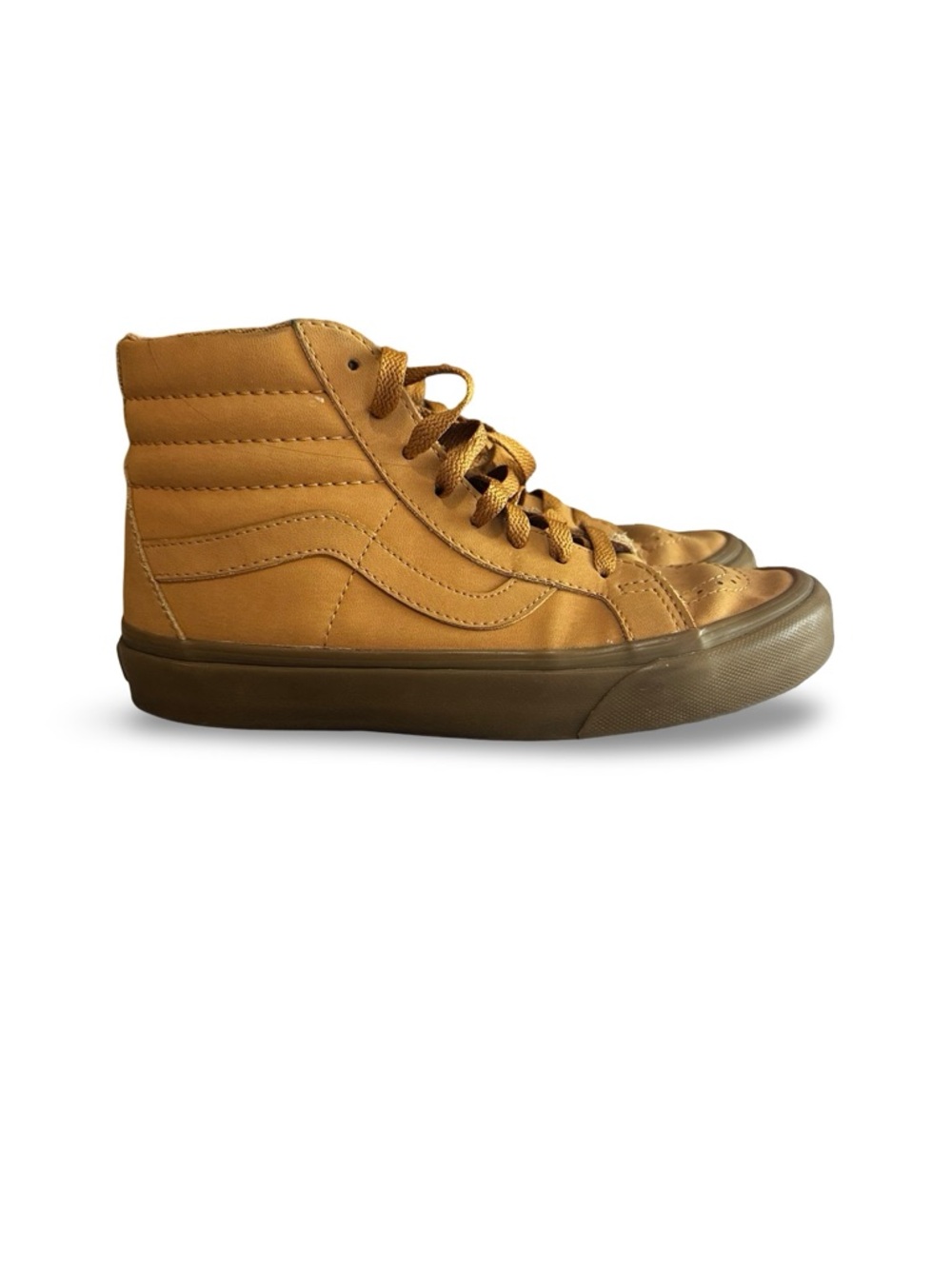 Vans Sk8-hi High-Top Sneakers in Camel | Size 5.5/7